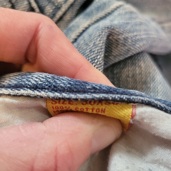 Light Blue Distressed Jeans - Picture 4 of 7